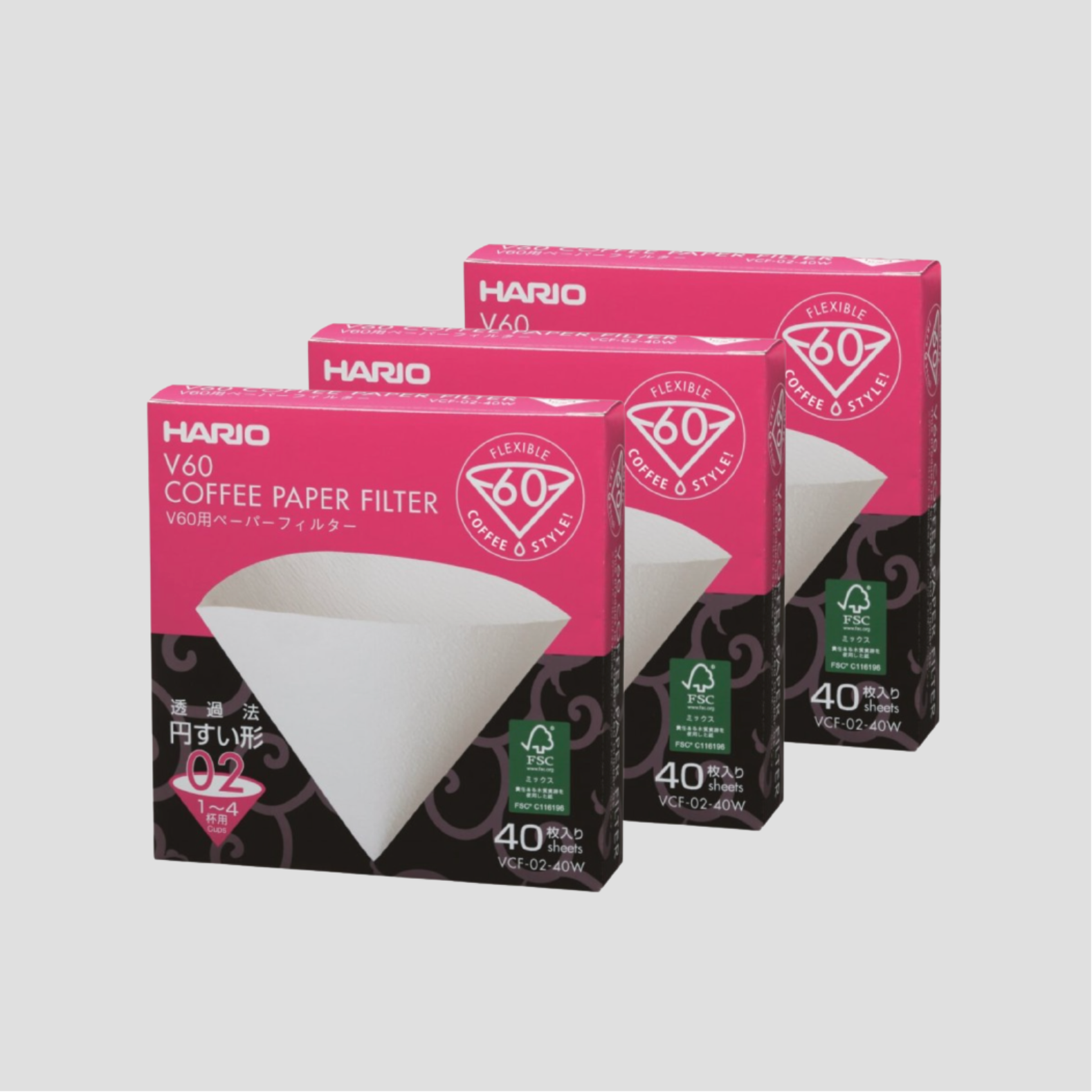 FILTRO V60 02 BLANCO BOX 40 UDS