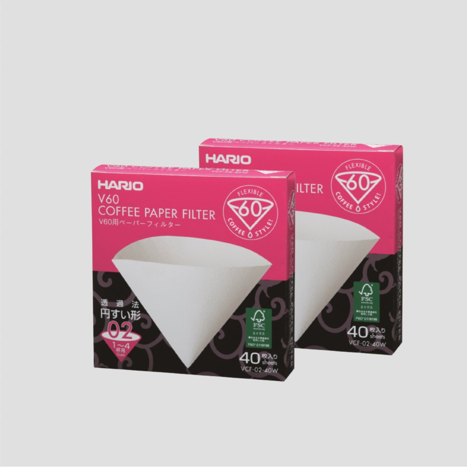  FILTER V60 02 WHITE BOX 40 UNITS